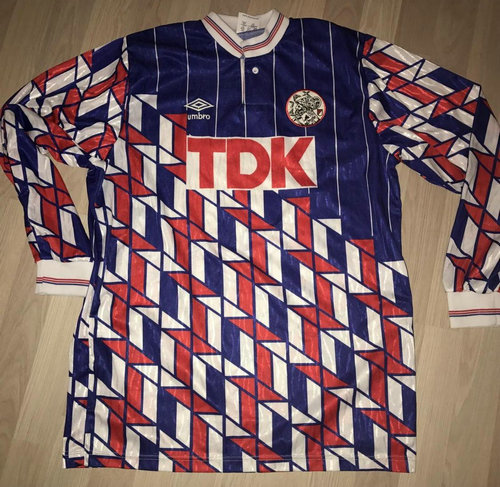 maillot de foot ajax amsterdam exterieur 1989-1990 rétro