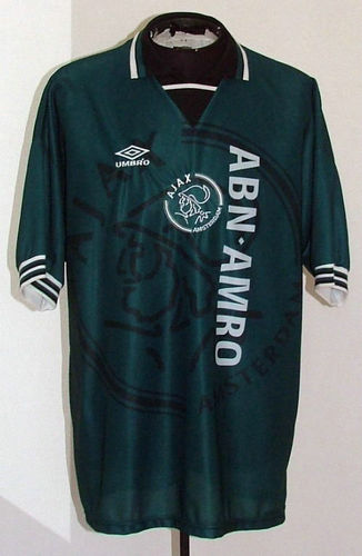 maillot de foot ajax amsterdam exterieur 1995-1996 rétro