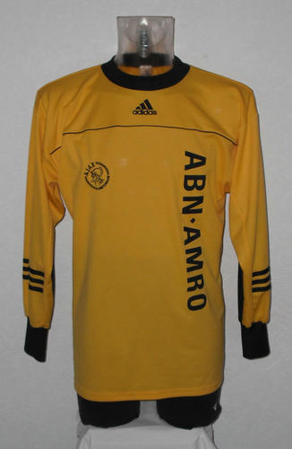 maillot de foot ajax amsterdam gardien 2003-2004 rétro