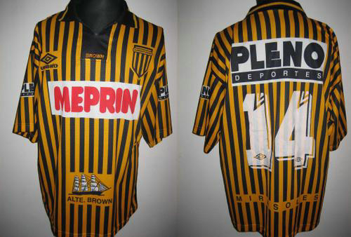 maillot de foot almirante brown domicile 1997 rétro