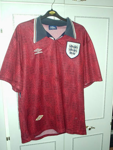 maillot de foot angleterre exterieur 1993-1995 pas cher