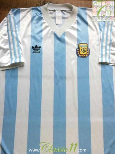 maillot de foot argentine domicile 1990-1991 rétro