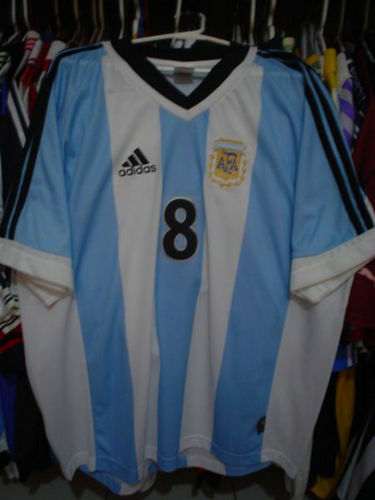 maillot de foot argentine domicile 1998-2001 rétro