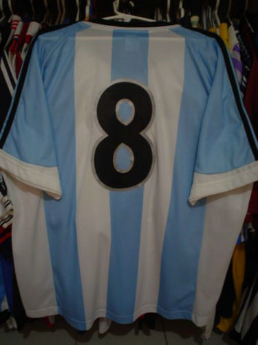 maillot de foot argentine domicile 1998-2001 rétro