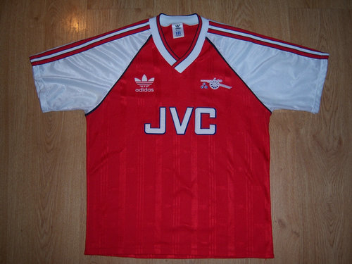 maillot de foot arsenal fc domicile 1988-1990 rétro