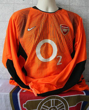 maillot de foot arsenal fc gardien 2002-2003 pas cher