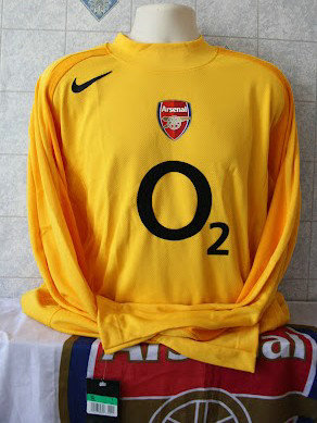 maillot de foot arsenal fc gardien 2004-2005 pas cher