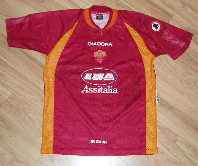 maillot de foot as rome domicile 1997-1998 pas cher