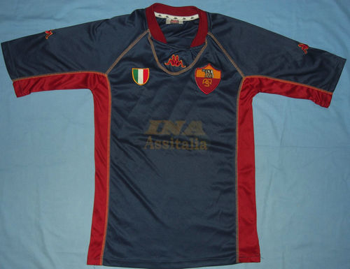 maillot de foot as rome third 2001-2002 pas cher