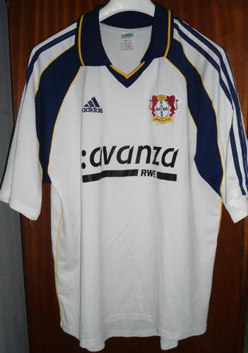 maillot de foot bayer leverkusen exterieur 2000-2001 rétro