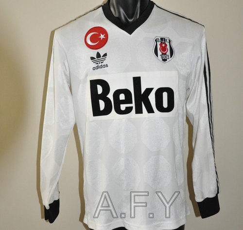 maillot de foot beşiktaş jk domicile 1990-1991 rétro