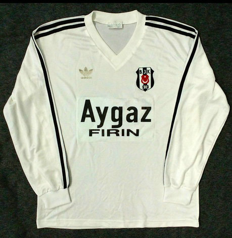 maillot de foot beşiktaş jk exterieur 1988-1989 rétro