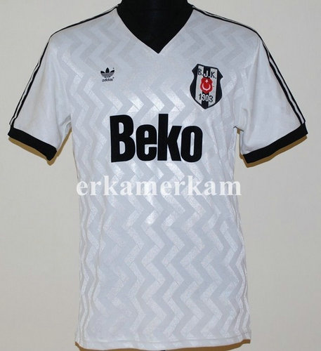 maillot de foot beşiktaş jk exterieur 1989-1990 rétro