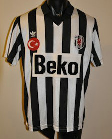 maillot de foot beşiktaş jk exterieur 1990-1991 rétro