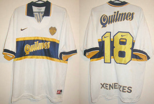 maillot de foot boca juniors exterieur 1997 rétro