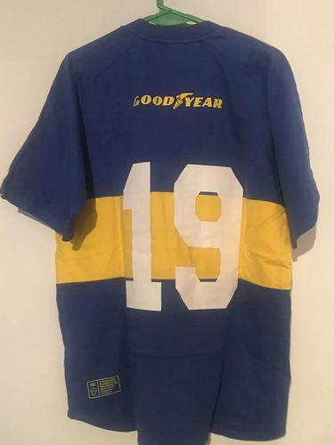 maillot de foot boca juniors particulier 2005 rétro