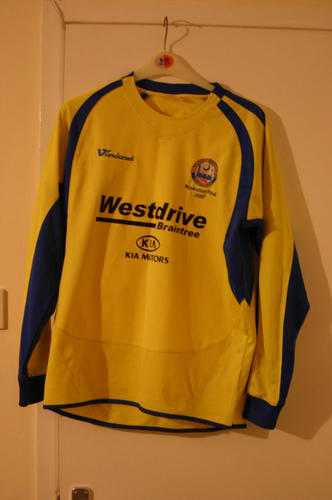 maillot de foot braintree town particulier 2007 rétro