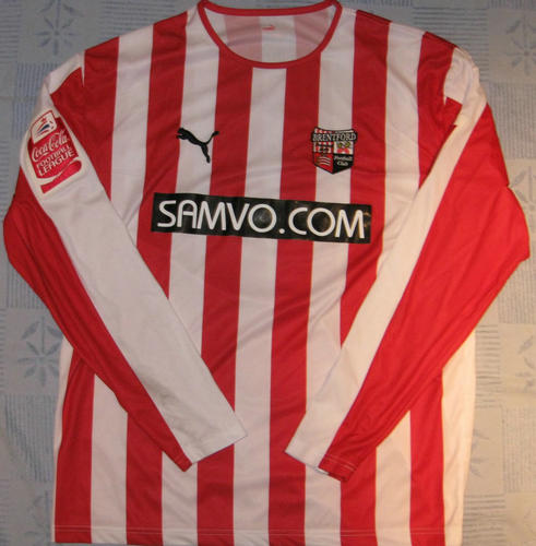 maillot de foot brentford fc domicile 2007-2008 rétro