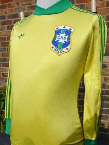 maillot de foot brésil domicile 1978-1980 rétro