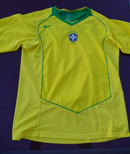 maillot de foot brésil domicile 2004-2006 rétro