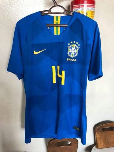 maillot de foot brésil exterieur 2018-2019 rétro