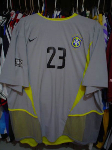 maillot de foot brésil gardien 2003-2004 rétro