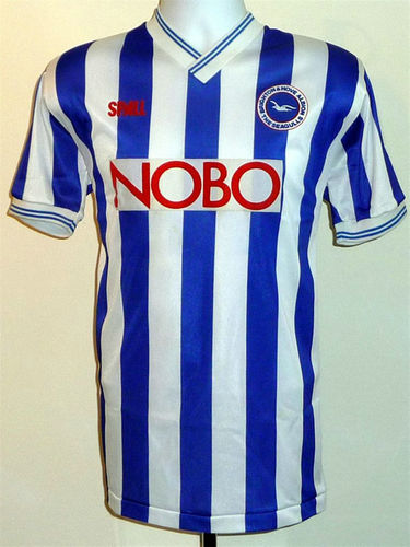 maillot de foot brighton and hove albion domicile 1988-1989 rétro