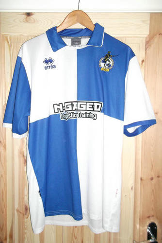 maillot de foot bristol rovers domicile 2009-2010 rétro