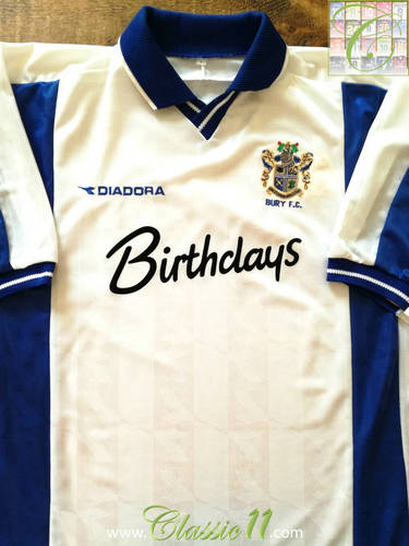 maillot de foot bury fc domicile 1999-2001 rétro