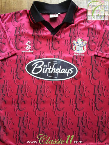 maillot de foot bury fc exterieur 1997-1998 pas cher