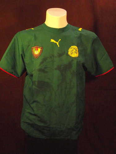 maillot de foot cameroun domicile 2006-2007 rétro