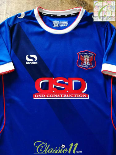 maillot de foot carlisle united fc domicile 2016-2017 rétro