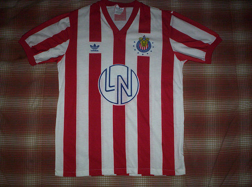 maillot de foot cd guadalajara domicile 1991-1992 pas cher