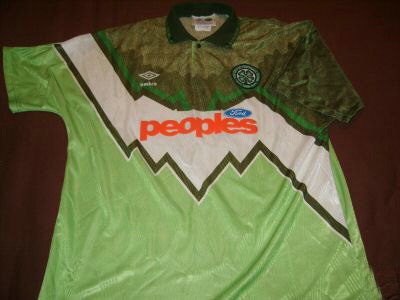 maillot de foot celtic glasgow exterieur 1991-1992 rétro