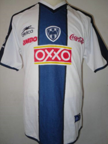 maillot de foot cf monterrey exterieur 1998 rétro