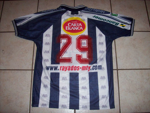 maillot de foot cf monterrey particulier 1999-2000 rétro