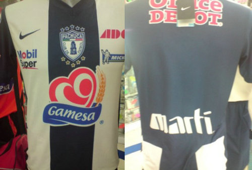 maillot de foot cf pachuca domicile 2010-2011 rétro