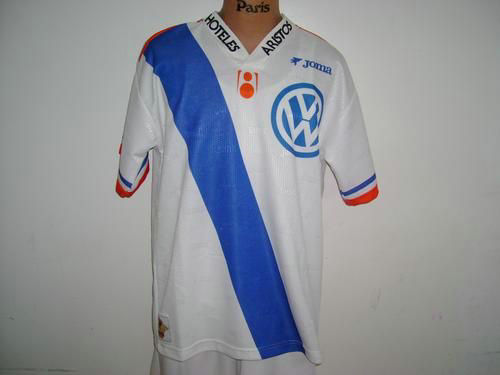 maillot de foot cf puebla domicile 1997 rétro