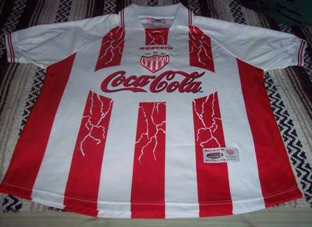 maillot de foot club necaxa domicile 1999-2000 rétro