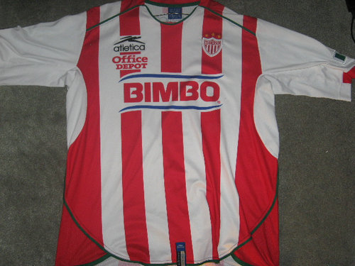 maillot de foot club necaxa domicile 2002 rétro