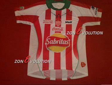 maillot de foot club necaxa domicile 2008 rétro