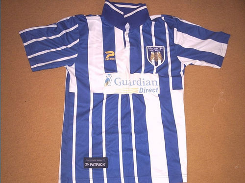 maillot de foot colchester united domicile 1997-1999 rétro