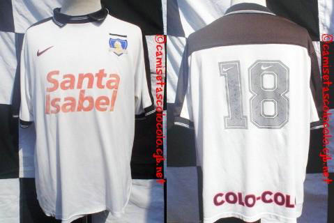 maillot de foot colo-colo domicile 1999 rétro