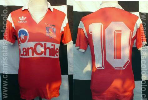 maillot de foot colo-colo exterieur 1987 rétro