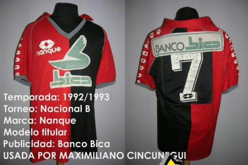 maillot de foot colón de santa fe domicile 1992-1993 rétro