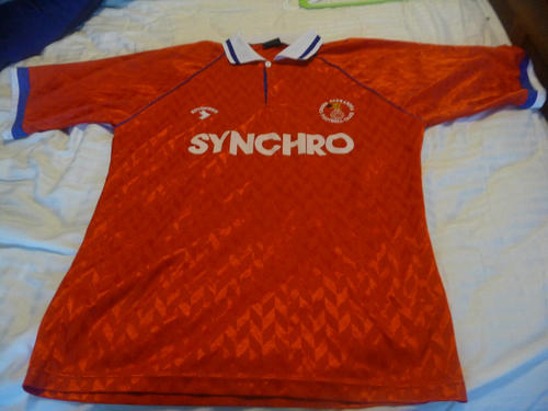 maillot de foot crewe alexandra fc domicile 1990-1991 rétro