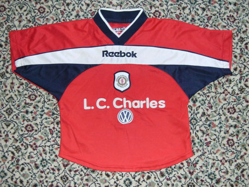 maillot de foot crewe alexandra fc domicile 2000-2001 rétro