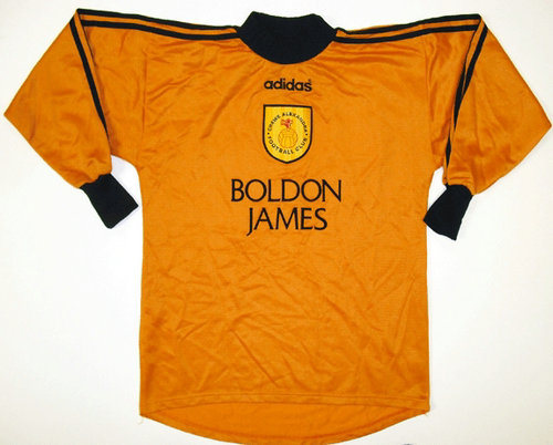 maillot de foot crewe alexandra fc gardien 1996-1997 rétro