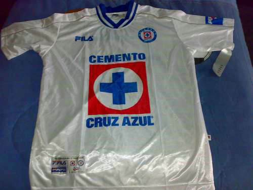 maillot de foot cruz azul exterieur 2000 rétro