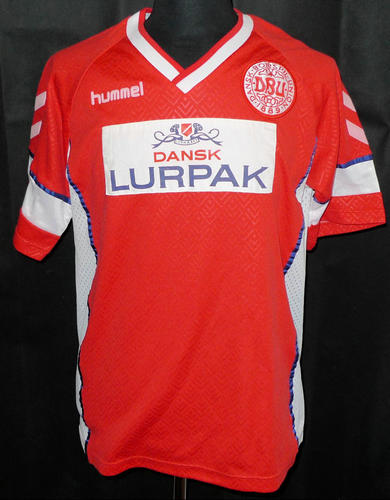 maillot de foot danemark domicile 1990-1992 rétro